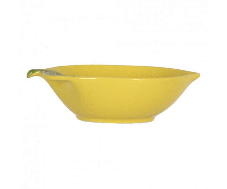 Bowl Lemon 225 Ml Yellow Ceramic - 12*18*5 cm / 225ml Clayre & Eef