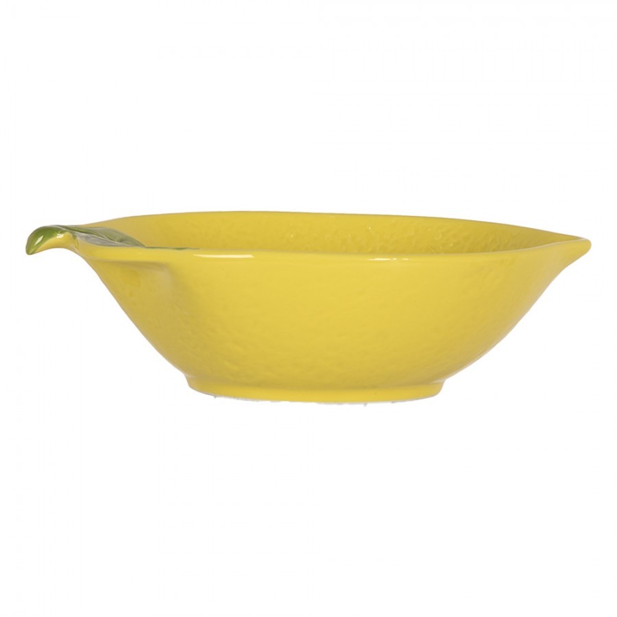 Bowl Lemon 225 Ml Yellow Ceramic - 12*18*5 cm / 225ml