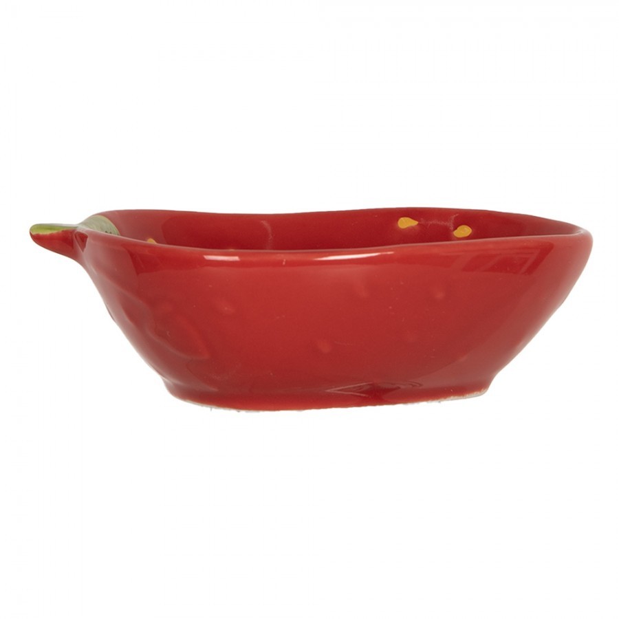 Červená miska ve tvaru jahůdky Strawberries - 13*11*4 cm / 100 ml