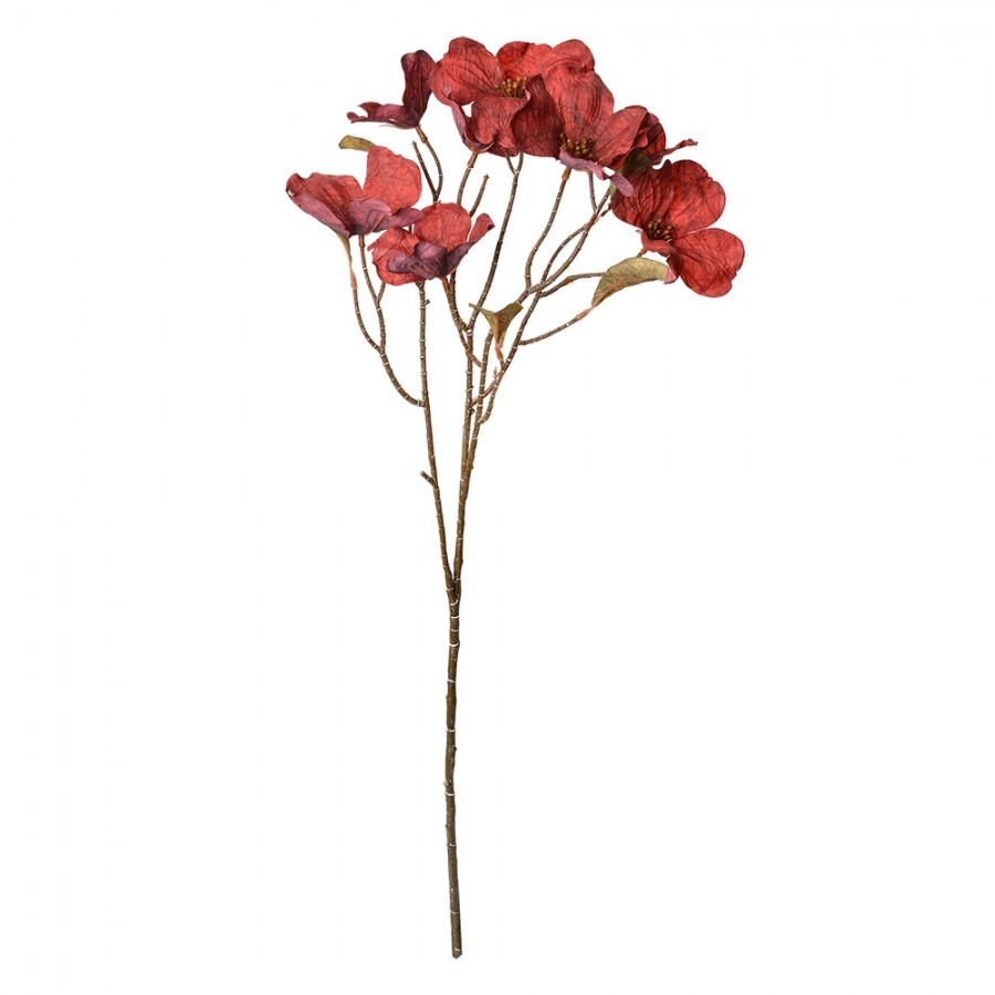 Dekorace umělá květina s červenými květy Chic Red - 12*8*72 cm