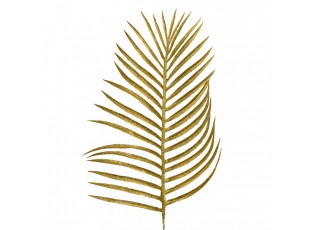 Vánoční zlatá umělá třpytivá dekorace palmový list - 21*2*51 cm