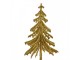 Vánoční zlatá umělá třpytivá dekorace zápich stromek - 17*8*37 cm Clayre & Eef