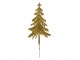 Vánoční zlatá umělá třpytivá dekorace zápich stromek - 17*8*37 cm Clayre & Eef