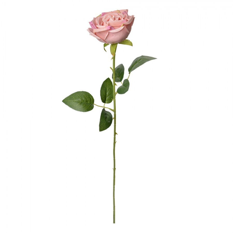 Dekorace umělá květina růžová růže Rose Pink - 9*9*61 cm