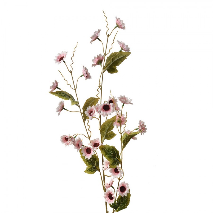 Dekorace umělá květina s růžovými květy - 25*6*107 cm
