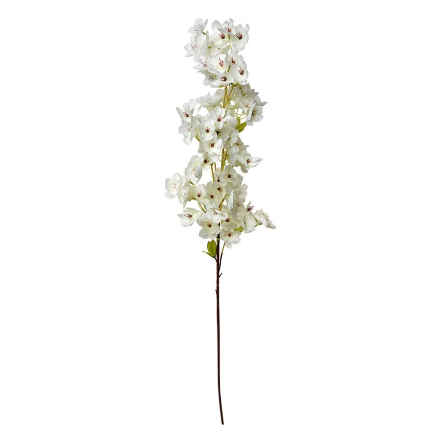 Dekorace umělá květina s bílými květy - 16*8*98 cm