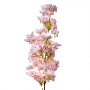 Dekorace umělá květina s růžovými květy - 16*8*98 cm