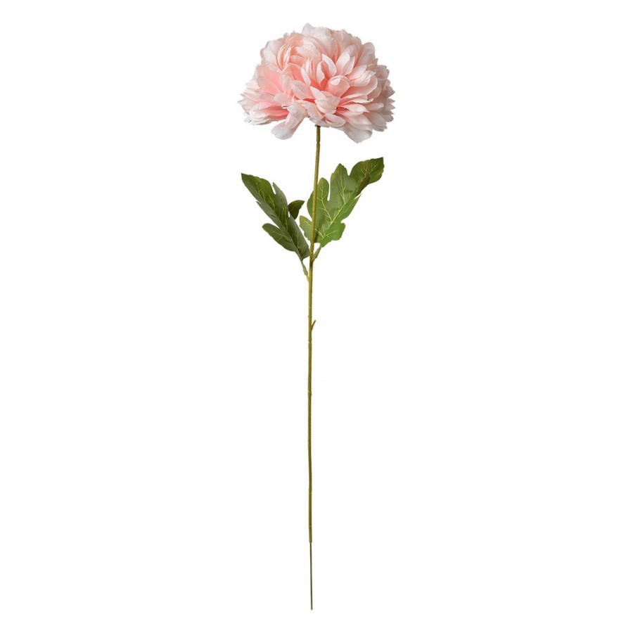 Dekorace umělá květina se světle růžovým květem - 15*15*80 cm