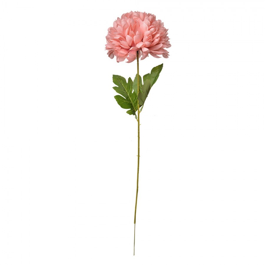 Dekorace umělá květina s růžovým květem - 15*15*80 cm