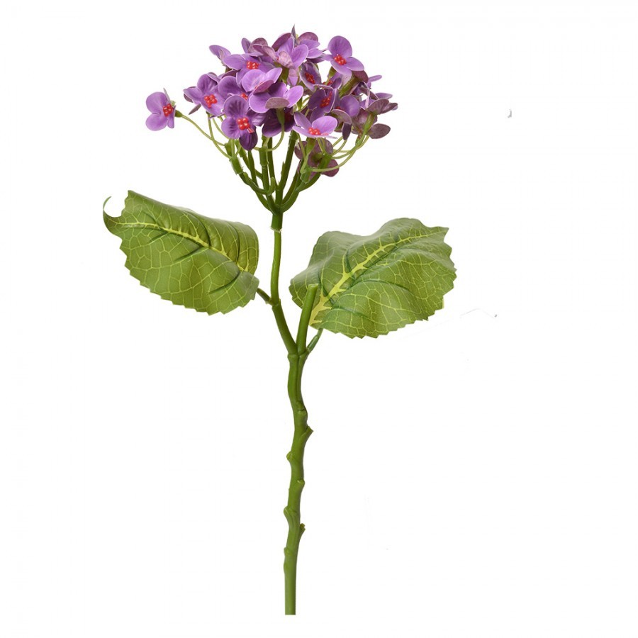 Dekorace umělé květiny s fialovými kvítky - 19*10*37 cm