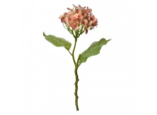 Dekorace umělé květiny s růžovooranžovými kvítky - 19*10*37 cm