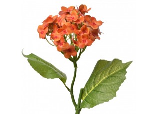 Dekorace umělé květiny s oranžovými kvítky - 19*10*37 cm
