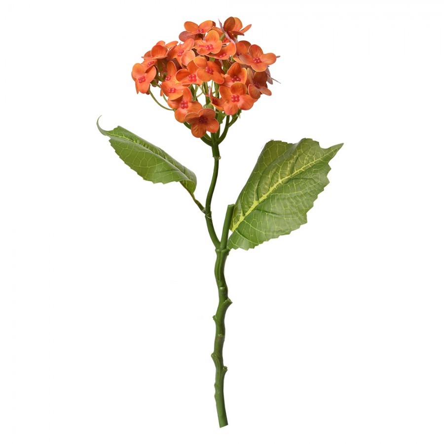 Dekorace umělé květiny s oranžovými kvítky - 19*10*37 cm