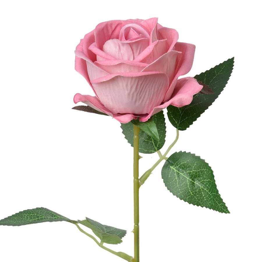 Růžová umělá květina růže Rosea - 8*8*50 cm