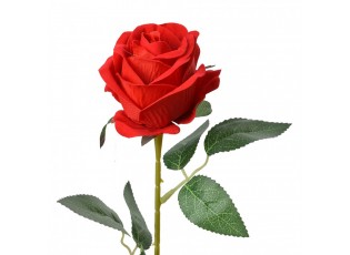 Červená umělá květina růže Rosea - 8*8*50 cm
