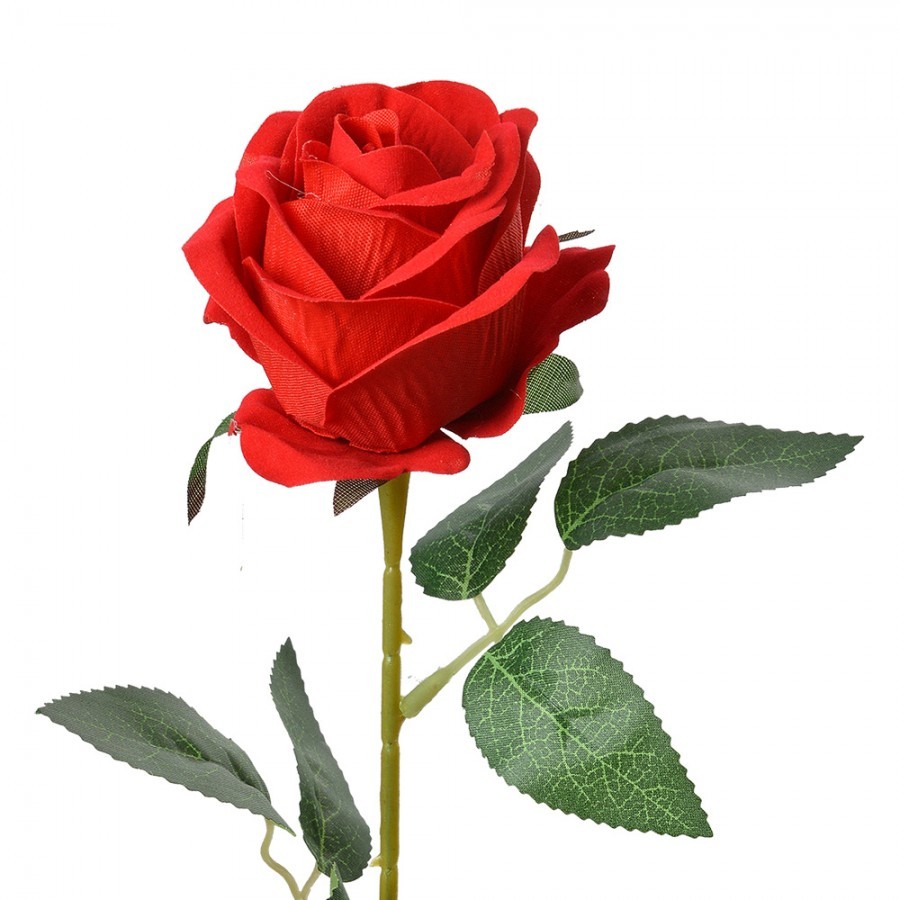 Červená umělá květina růže Rosea - 8*8*50 cm