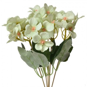 Dekorace umělá květina s nazelenalými květy - 16*12*30 cm