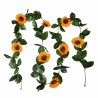 Artificial Flower Garland 200 Cm Yellow Plastic Sunflowers - 200*14*5 cm Barva: YellowMateriál: PlasticHmotnost: kg