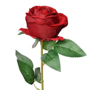 Vínová umělá květina růže Rosea - 8*8*50 cm