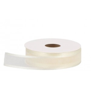 Krémová látková stuha Vivant Prego Ribbon - 22mm x 25m