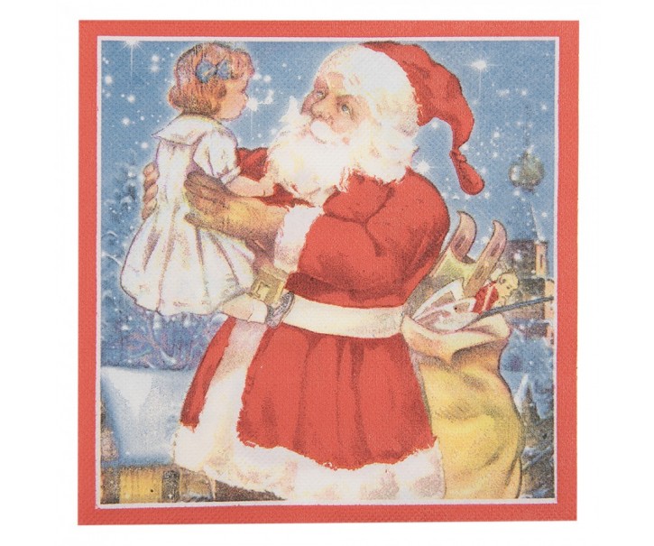 Papírové ubrousky Santa Claus - 33*33 cm (20ks)