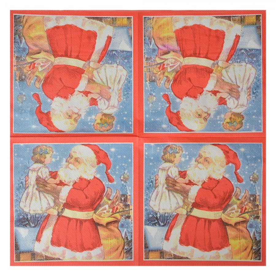 Papírové ubrousky Santa Claus - 33*33 cm (20ks)
