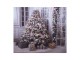 Vánoční látkové pozadí se stromkem a dárky Christmas Wall Cloth - 180*1*210 cm Clayre & Eef