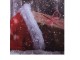 Vánoční látkové pozadí se santovo čepkou Christmas Wall Cloth - 180*1*210 cm Clayre & Eef