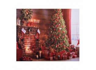 Vánoční látkové pozadí se stromkem Christmas Wall Cloth - 180*1*210 cm
