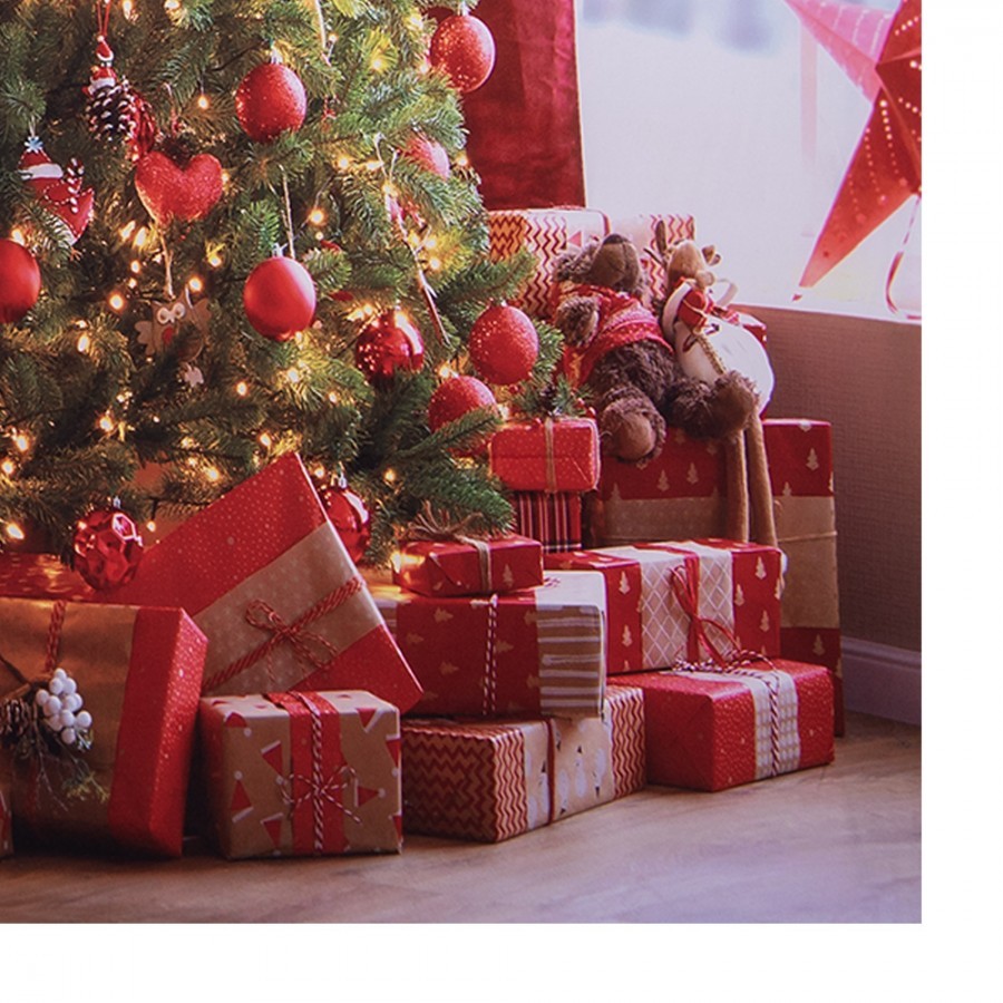 Vánoční látkové pozadí se stromkem Christmas Wall Cloth - 180*1*210 cm