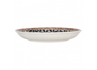 Breakfast Plate ? 21x3 Cm White Blue Ceramic - Kitchen
