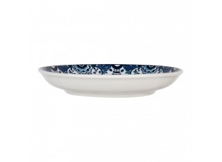 Breakfast Plate ? 21x3 Cm White Blue Ceramic - Kitchen