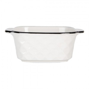 Keramická hranatá miska s oušky Mibbo - 15*12*5 cm/ 275ml