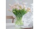 Kytice 7ks světle růžových realistických tulipánů Tulips - 45cm