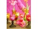 6ks barevný mix skleněný svícen tulipán Love Tulip - Ø 8*18 cm