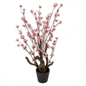 Dekorační stromek třešeň s růžovými květy Cherry Blossom - 18*18*70 cm