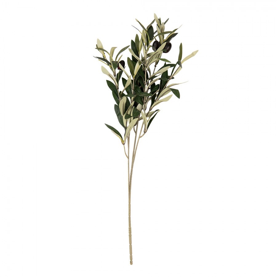 Dekorace umělá větvička olivovník s olivami Olea Tree - 10*10*55 cm