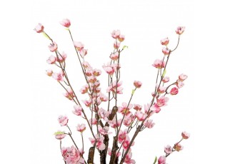 Dekorace umělý stromek třešeň s růžovými květy Cherry Blossom - 18*18*70 cm