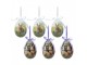 6ks dekorace závěsné vajíčko s králíčky Spring Egg - Ø 7*10 cm Clayre & Eef