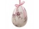 2ks dekorace vajíčko s růžemi Rose Spring Egg - Ø 9*12 cm