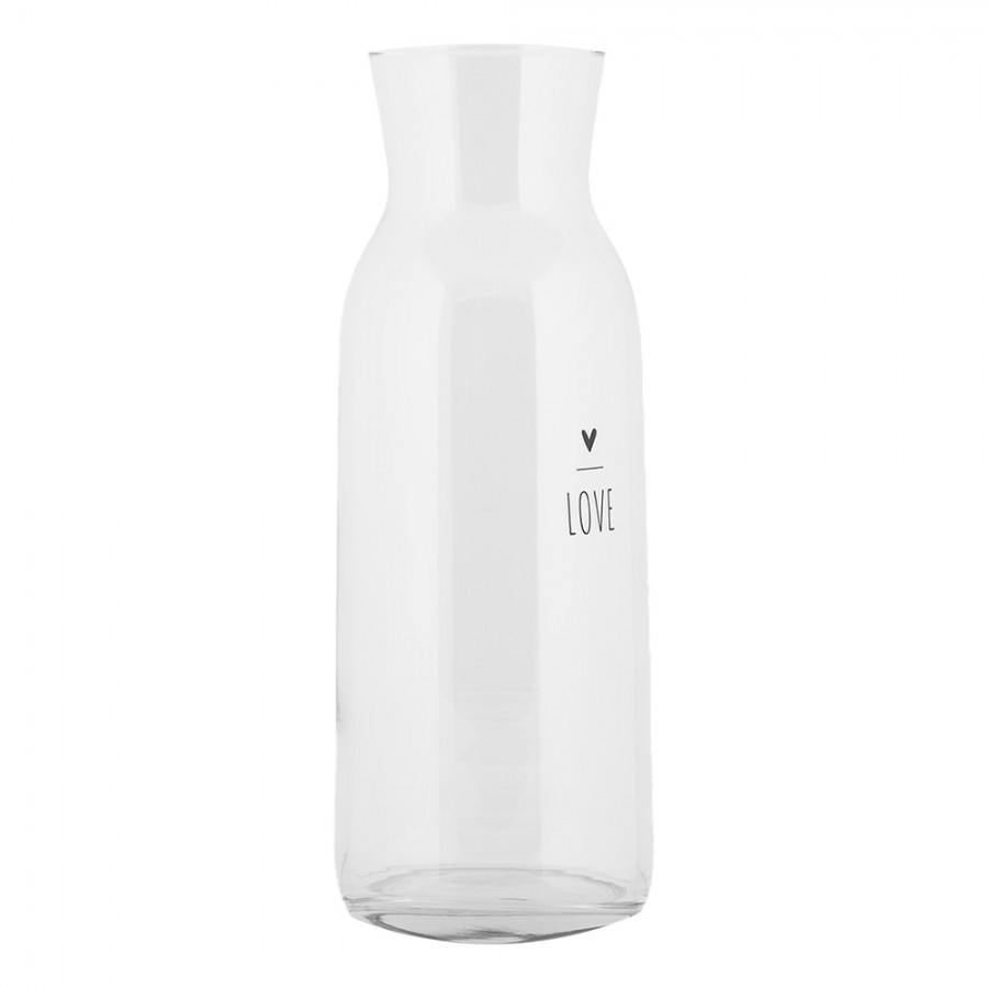 Skleněná karafa se srdíčkem Lovely Day - Ø 9*25 cm / 1000 ml