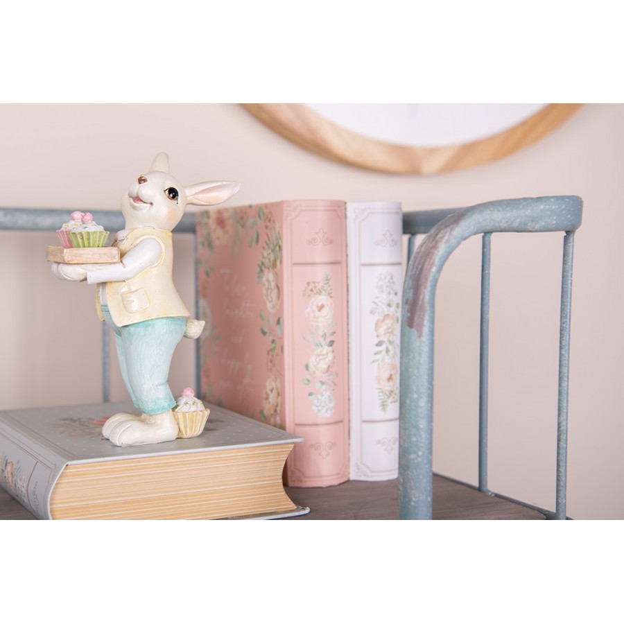 Dekorace králíček nesoucí muffiny - 11*6*16 cm