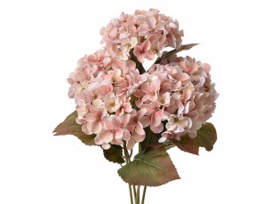 Růžová umělá květina hortenzie Hydrangea - 18*16*44 cm