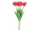 Kytice 5ks tmavě růžových realistických tulipánů Tulips Papagayo - 39 cm