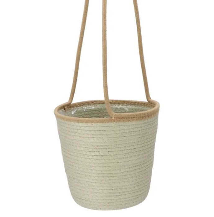 Závěsný košík květináč z mořské trávy Laos Pistacio - Ø 23*22/80 cm