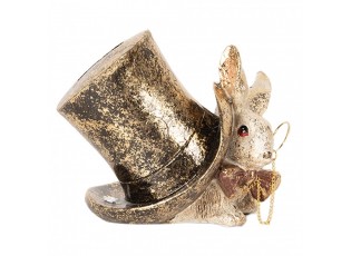 Money Box Rabbit 14x10x11 Cm Beige Plastic - 14*10*11 cm