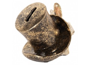 Money Box Rabbit 14x10x11 Cm Beige Plastic - 14*10*11 cm