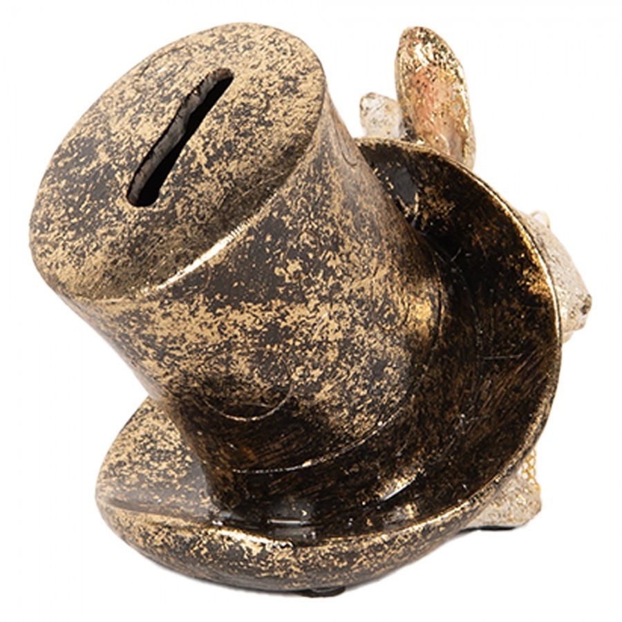 Money Box Rabbit 14x10x11 Cm Beige Plastic - 14*10*11 cm