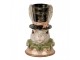 Dekorace busta králík v klobouku a zlatou patinou - 18*15*29 cm Clayre & Eef