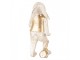 Decorative Figurine Rabbit 13 Cm Beige Gold Colored Plastic Heart - 6*7*13 cm Clayre & Eef